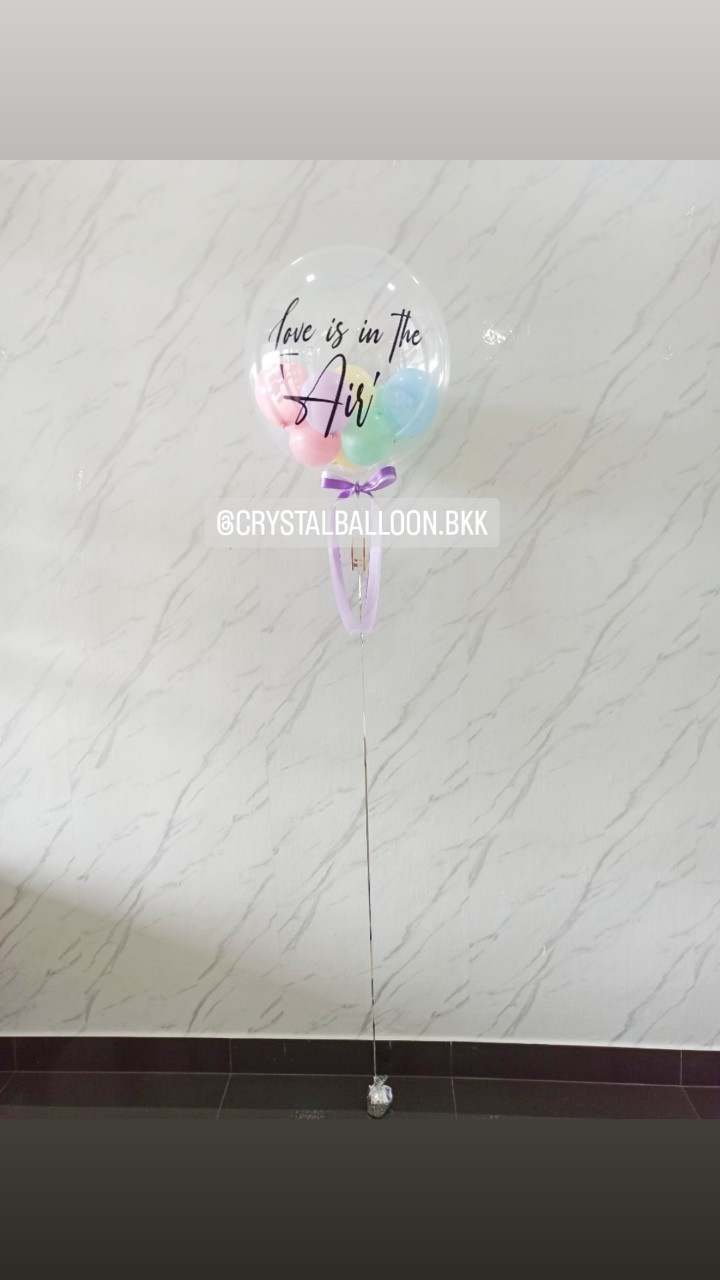 ลูกโป่ง Bride To Be Bubble USA 24" Theme สีพาสเทล พร้อมตกแต่ง สามารถเปลี่ยนสีลูกโป่ง/เปลี่ยนข้อความได้