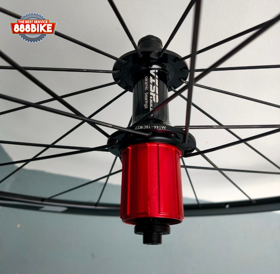 ชุดล้อเสือหมอบ VISP ALU A30 ดุมเซรามิค แบร์ริ่ง Visp Ceramic Bearing ซี่ลวดแบนแอโร่ Aero รองรับโม่ Shimano 8-11สปีด