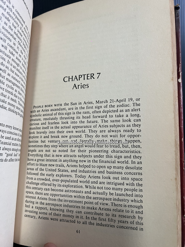 The astrological guide to financial success By Sybil Leek