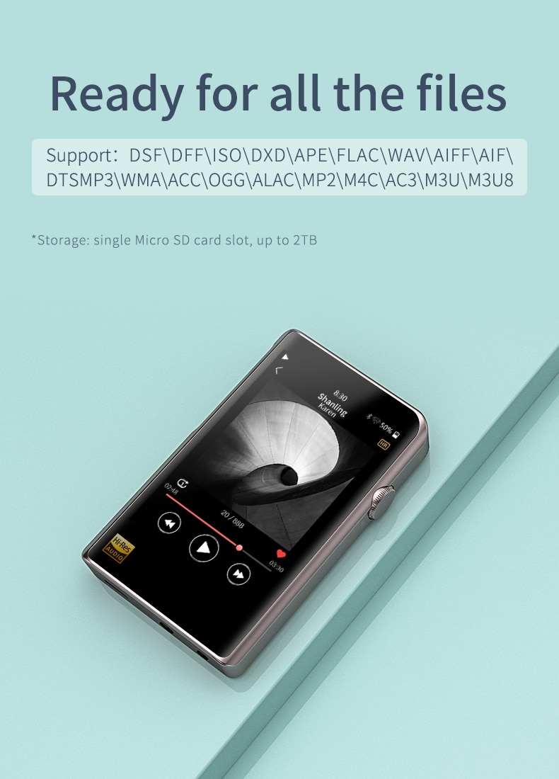 ขาย SHANLING M2x DAP พกพา ชิป AK4490x2 รองรับ Hi-Res ประกันศูนย์ไทย