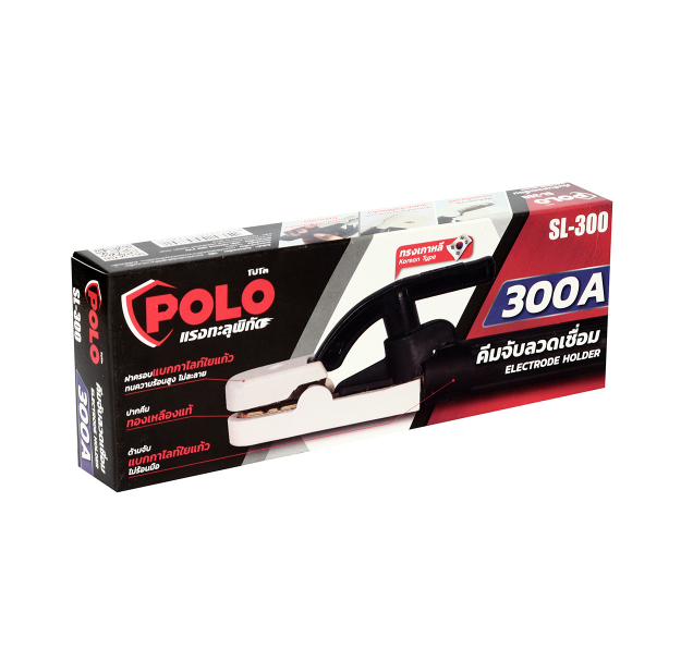 คีมจับลวดเชื่อม 300A ทองเหลือง เครื่องตัดพลาสม่า POLO โปโล รุ่น SL-300 Pn.P192-0310 ##