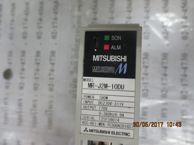 SERVO DRIVE " MITSUBISHI " รุ่น MR-J2M-10DU