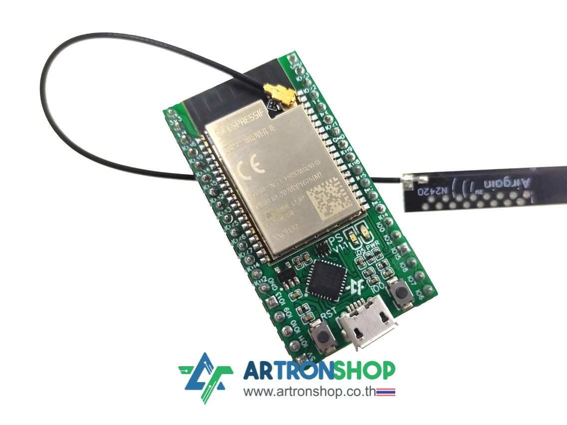IOXESP32PS บอร์ดพัฒนา ESP32 แรม 4MB เสานอก