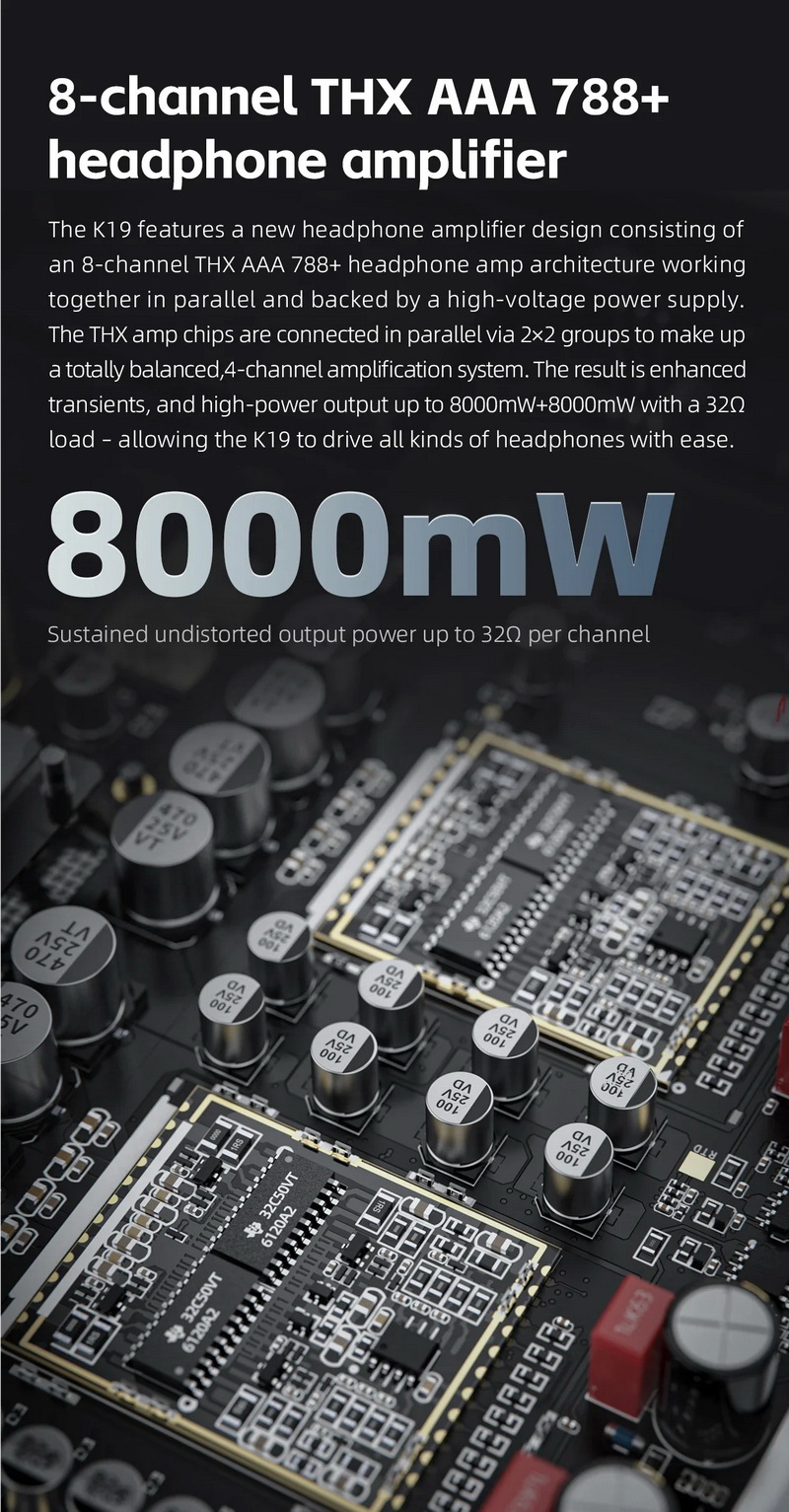 FiiO K19 DAC/AMP ตั้งโต๊ะระดับเรือธง ชิป ES9039SPRO *2 + THX AAA 788+ รองรับ MQA ประกันศูนย์ไทย