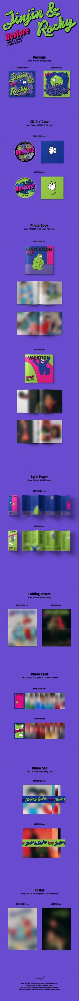 อัลบั้ม #JINJIN & ROCKY (ASTRO) - Restore (1st Mini Album)