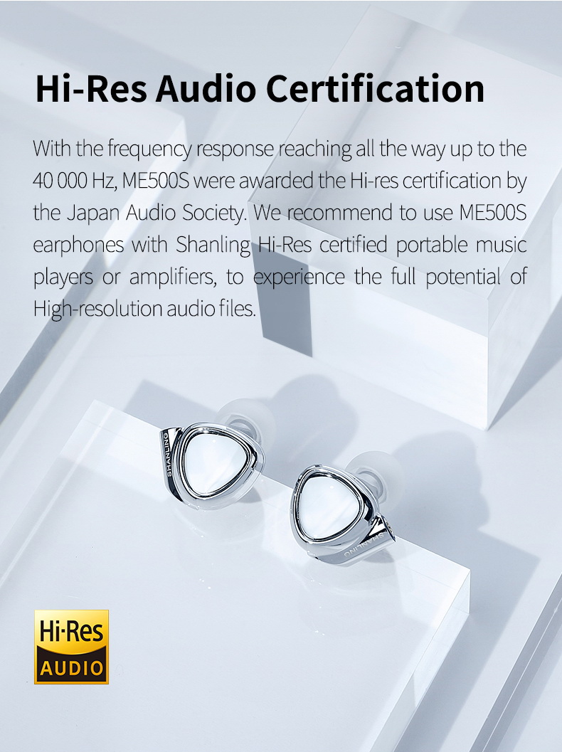 ขาย Shanling ME500S หูฟัง Hybrid 3 ไดรเวอร์ 2BA+1DD ประกันศูนย์ไทย