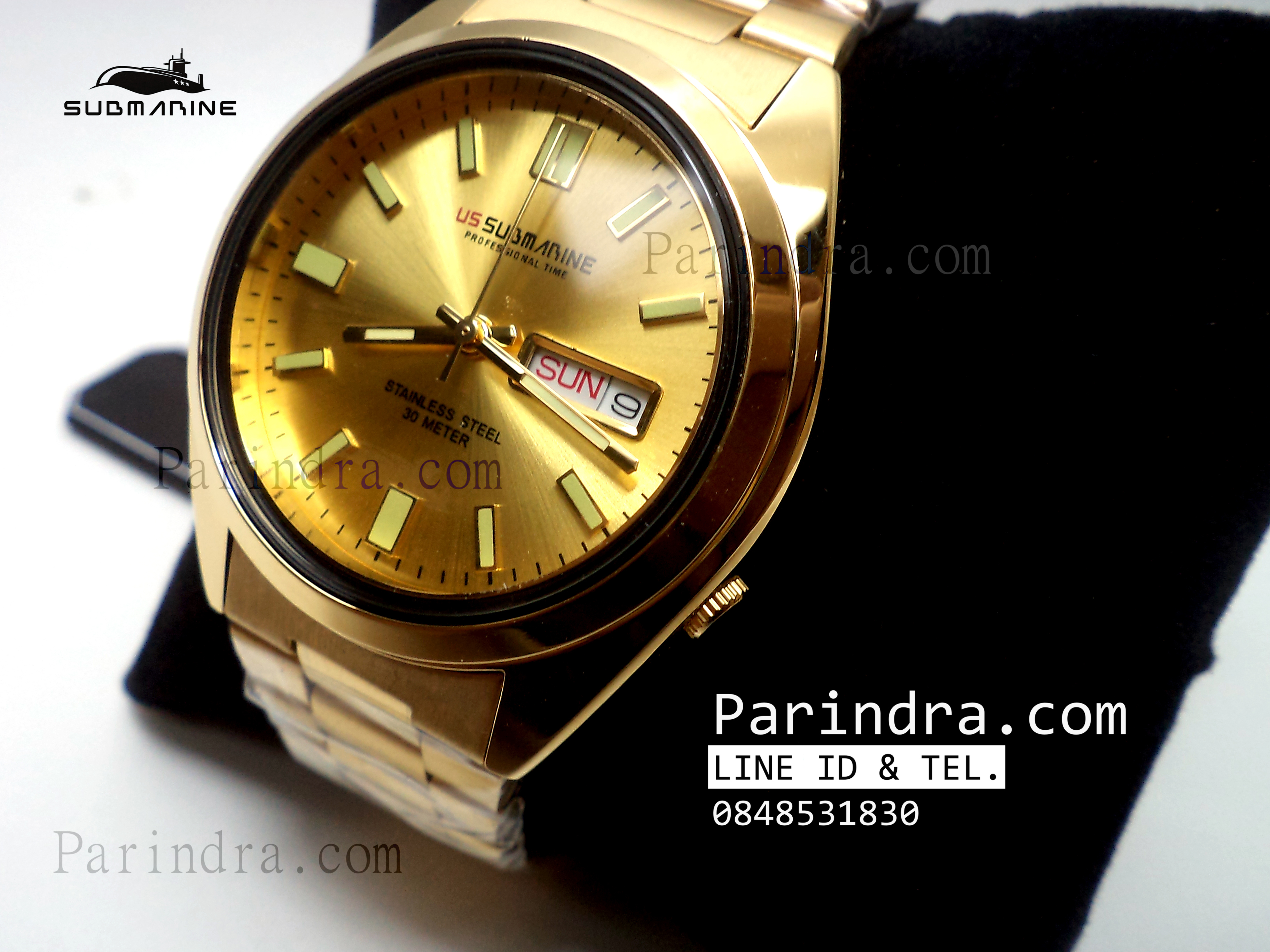 นาฬิกา US submarine รุ่น SUB110M ทองล้วน