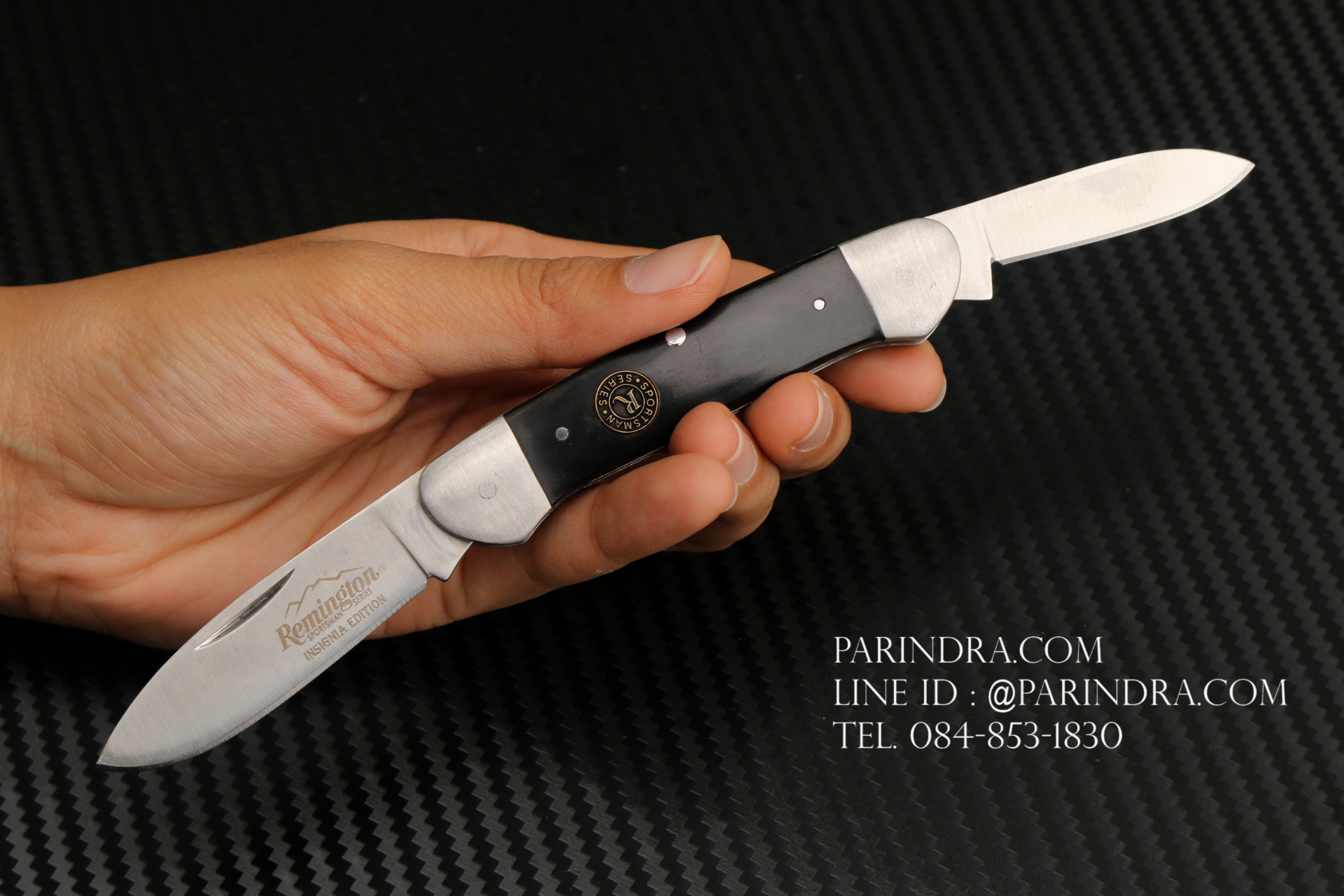 มีดพับเล็กเอนกประสงค์ REMINTON มี 2 ใบมีด คมมาก (OEM)