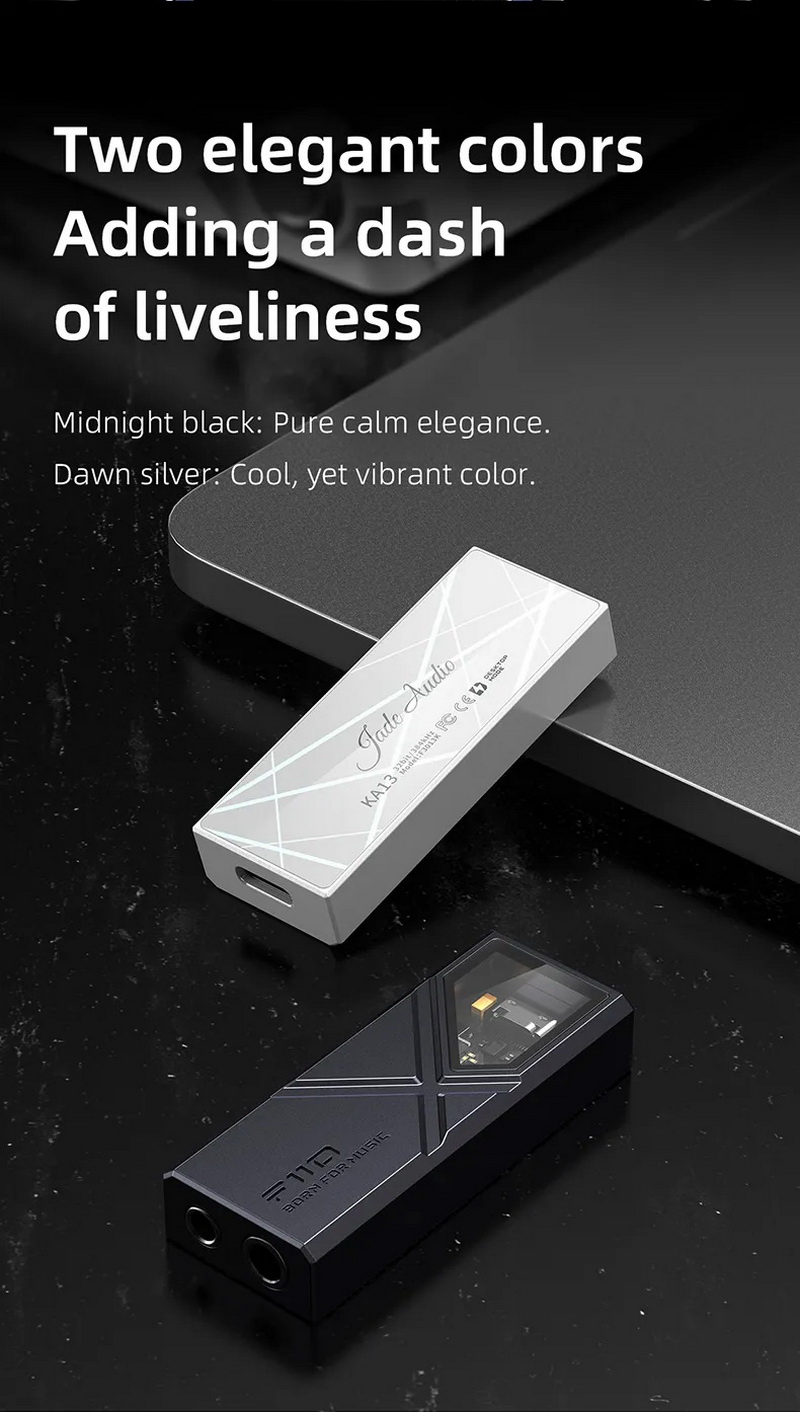 FiiO KA13 DAC/AMP พกพา ชิป Dual DACs + Dual Op-Amps รองรับ Hi-Res ประกันศูนย์ไทย