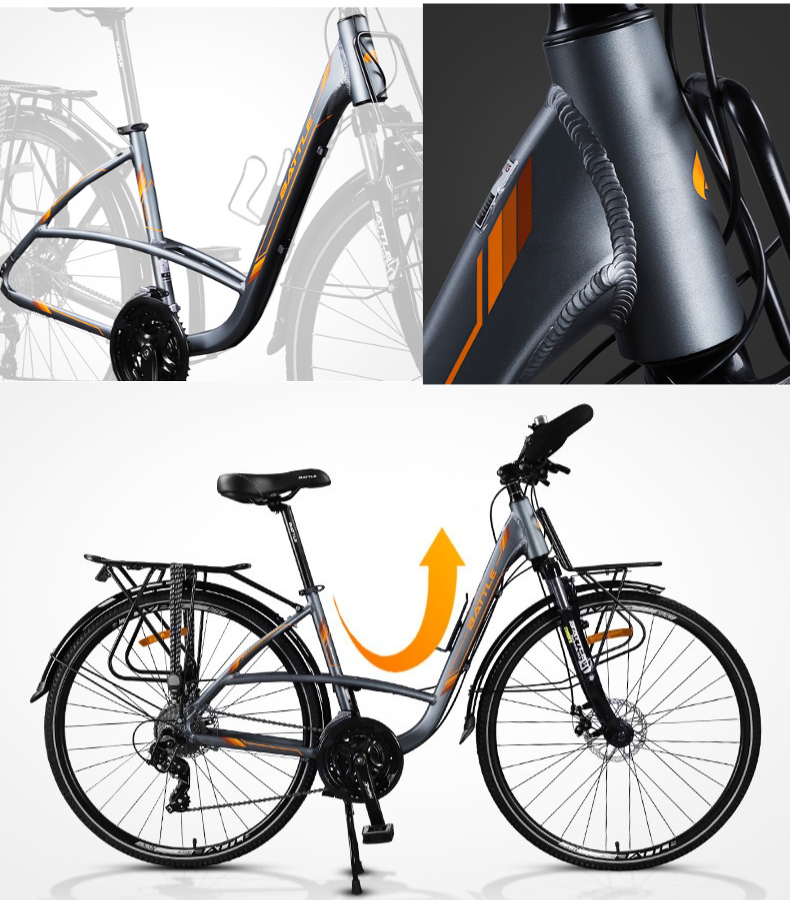 จักรยานฟูจิตะ BATTLE B300 รุ่นสเตชั่นวากอน - จักรยานเสือหมอบ 24 สปีดสำหรับผู้ใหญ่พร้อมแฮนด์ผีเสื้อ | ขี่สบายและดีไซน์สวยงาม