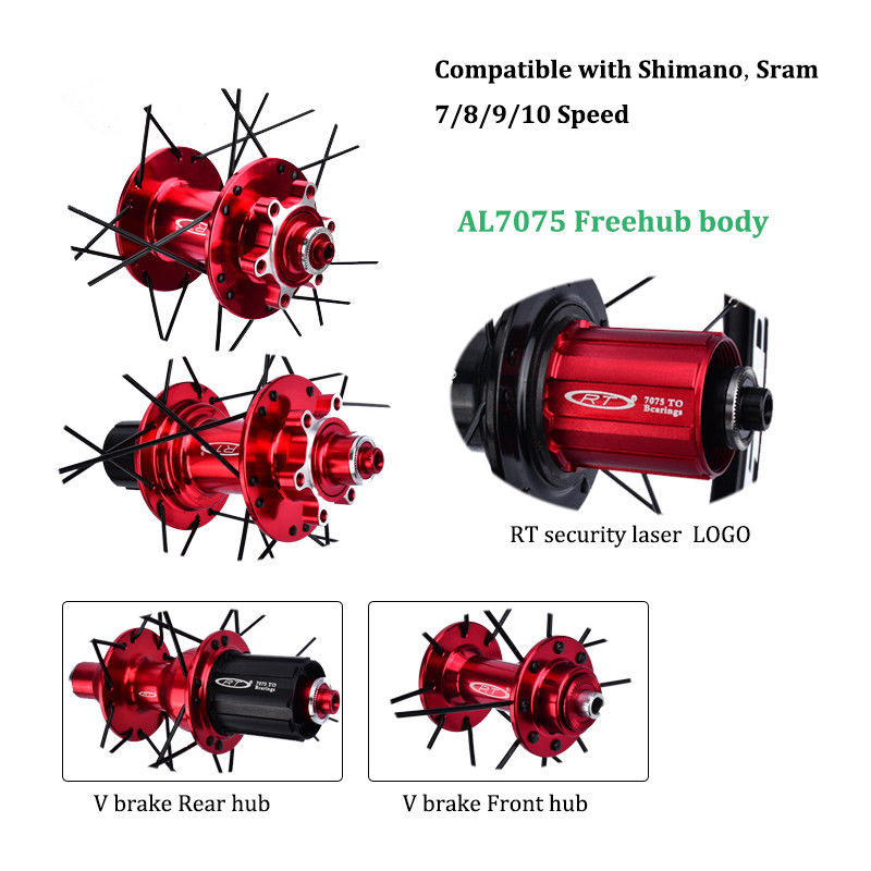 ล้อสำเร็จ ล้อมินิ RT 406 20 INCH WHEELSET BEARING จักรยาน 20 นิ้ว, 100/135mm. Disc brake
