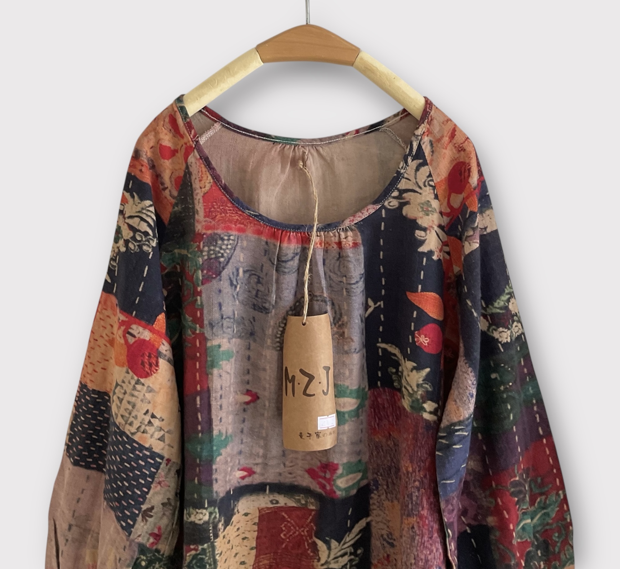 เสื้อผ้าฝ้ายลายpatchork