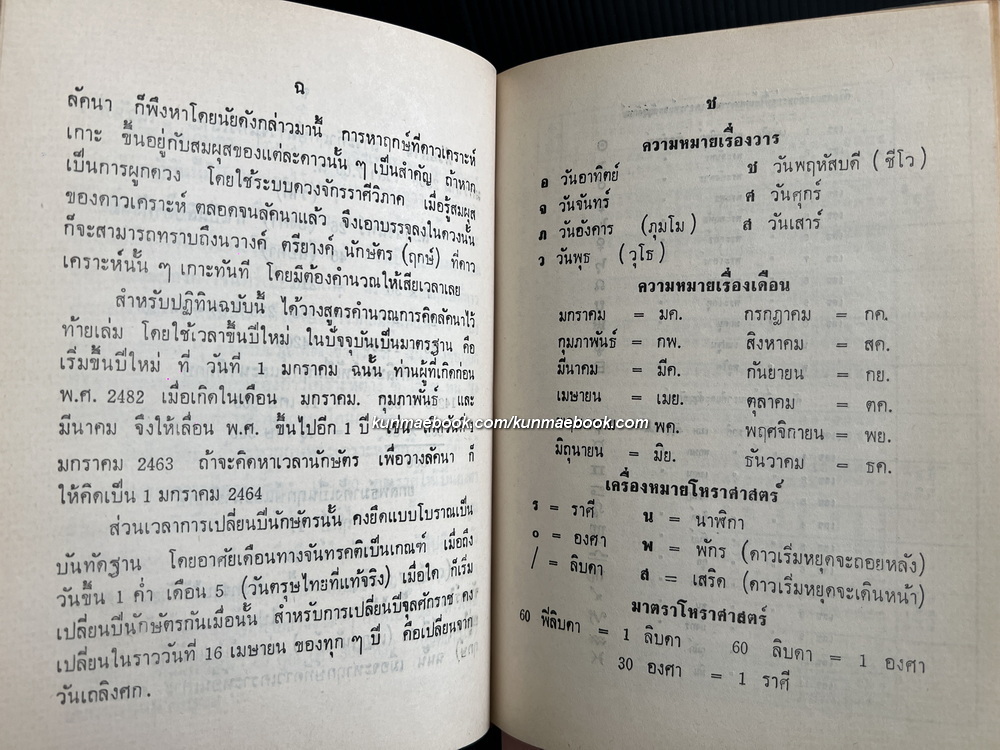 ปฏิทินโหราศาสตร์ไทย (นิรายะนะวิธี) พ.ศ.2501-พ.ศ.2520 + ตารางหาลัคนาและเรือนชาตา