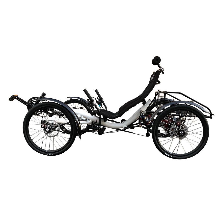 TrikExplor 420E, Old People Commuting And Touring Electric Recumbent Quad Bicycle from TrikExplor