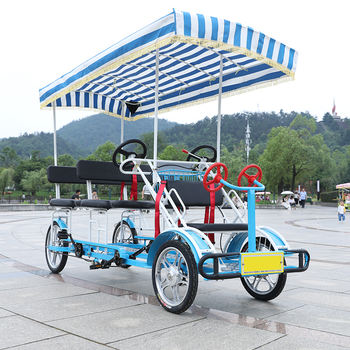 6-Seater Surrey Bike – Favorite FO-02 Tandem Family Bike | 500kg Load Capacity | Drum Brake | Resort & Park Use