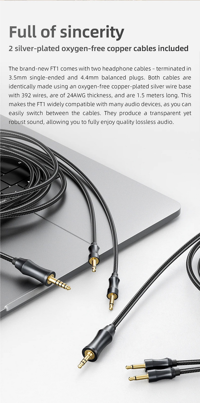 FiiO FT1 หูฟัง Headphones ไดรเวอร์ไดนามิก 60มม. ฝาครอบหูฟังไม้วอลนัทอเมริกัน ประกันศูนย์ไทย