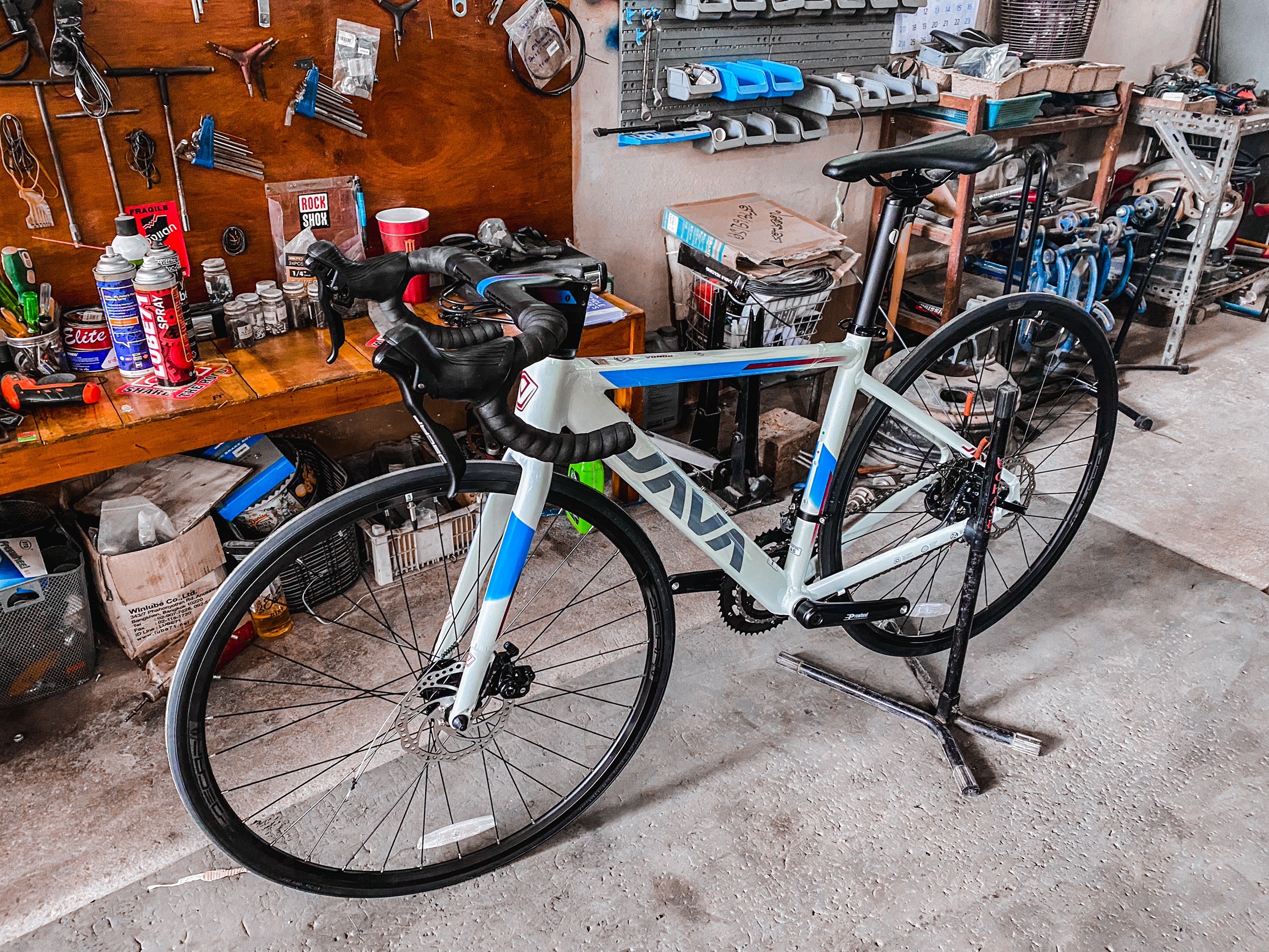 จักรยานเสือหมอบ JAVA RONDA DISC เฟรมอลู เกียร์ Shimano Sora2*9sp, แฮนด์ Integrated 700c 2022