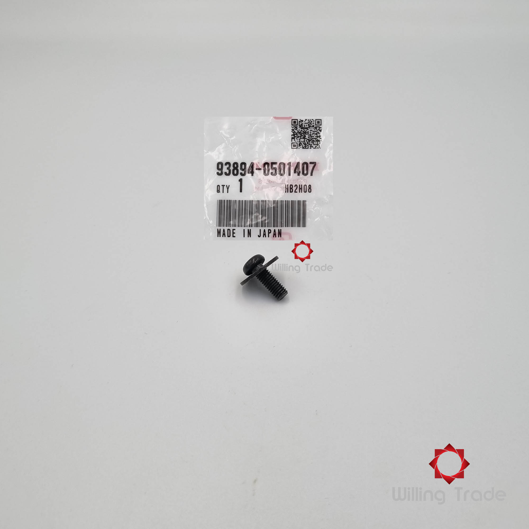 สกรูพร้อมแหวน 5X14 (แฟริ่ง ล่าง) (WX376) HONDA: (93894-05014-07) LS 125 และรุ่นอื่น... แพ๊คละ 1 ชิ้น... [แท้ศูนย์ 100%] ... SCREW-WASHER 5X14