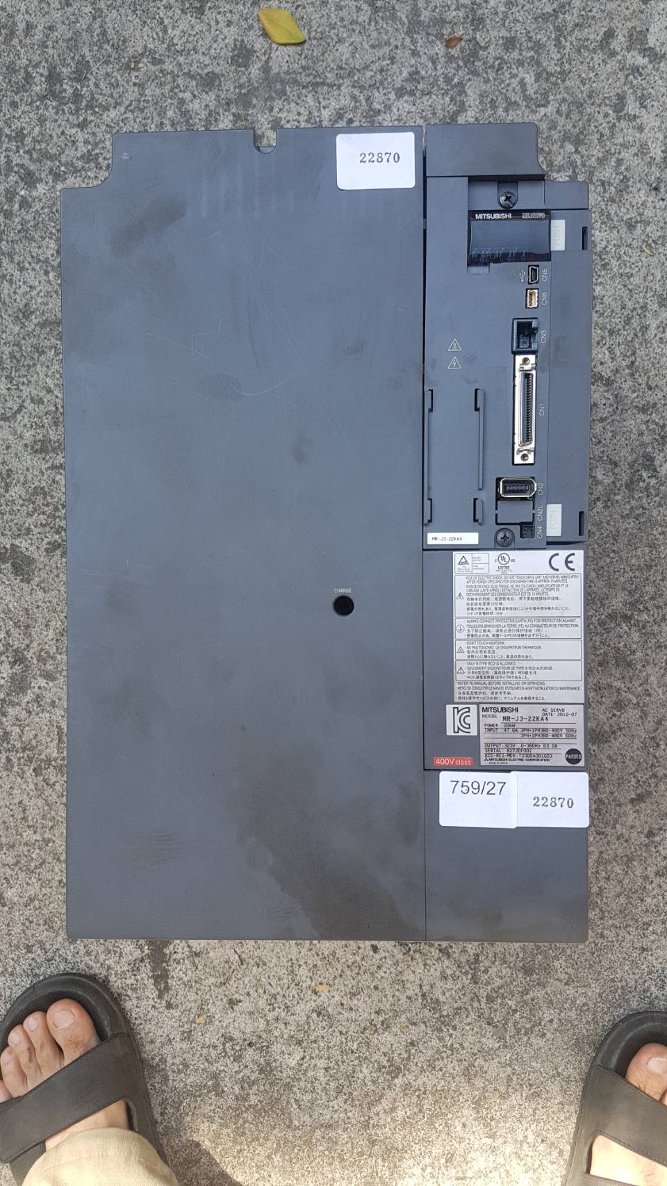 MR-J3-22KA4 SERVO DRIVE “ MITSUBISHI ”
