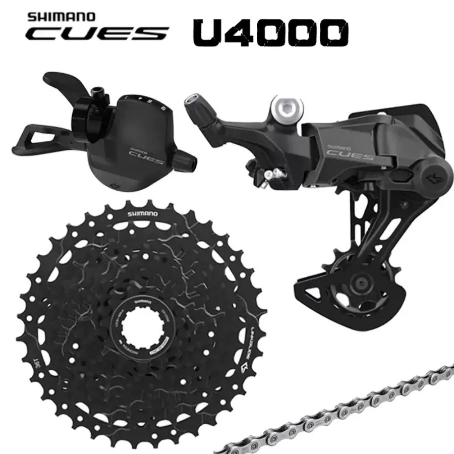 ชุดเกียร์ Shimano CUES U4000 1x9 Speed ระบบจานเดียว สำหรับจักรยานเสือภูเขาและปั่นเมือง