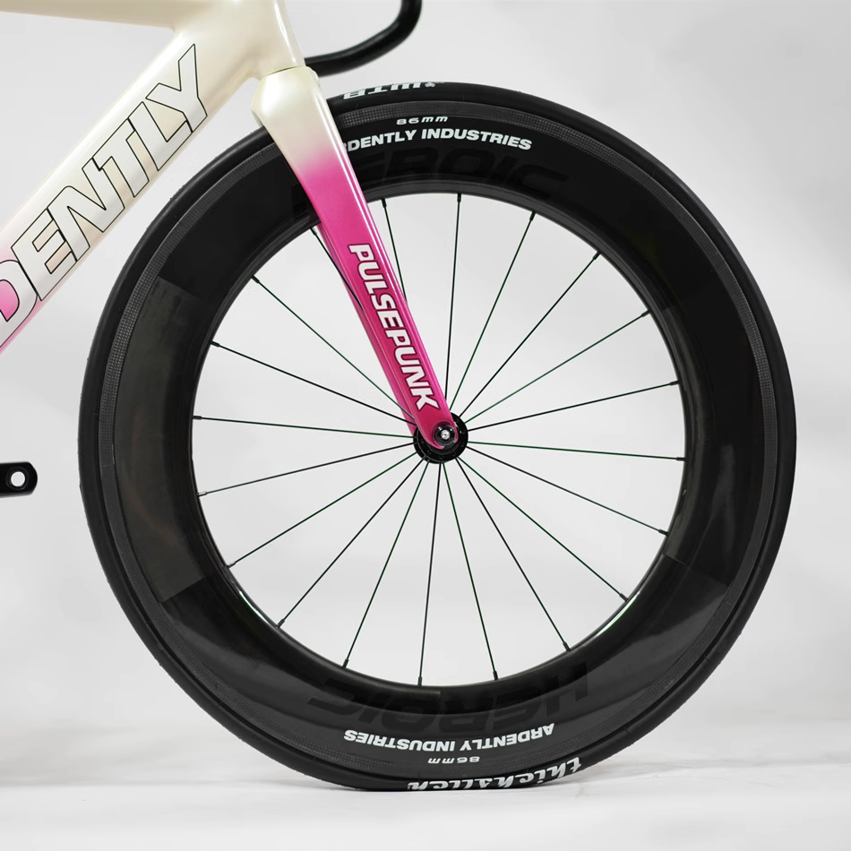 จักรยาน Fixed Gear ARDENTLY PULSE PUNK | ดีไซน์หน้าเอียง อลูมิเนียม 6069 | สั่งทำมือ | ชมพู เหลือง ล้ออลู