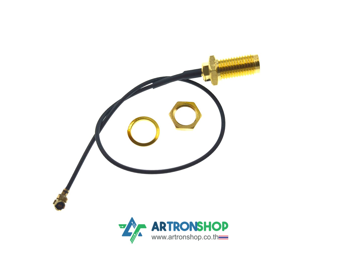 เสา WiFi แบบติดกล่องได้ 2.4GHz WiFi Antenna 3dbi SMA U.FL IPX Connector