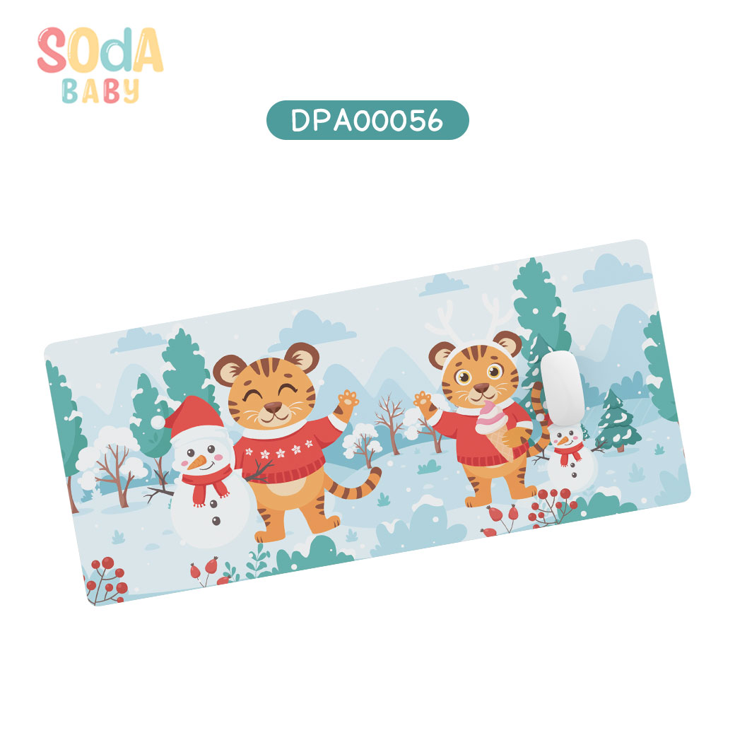 แผ่นรองเมาส์ Mouse Pad ลาย Winter #ใส่ชื่อได้ รหัส DPA00056 ⛄️❄️#Winter #SOdAbaby