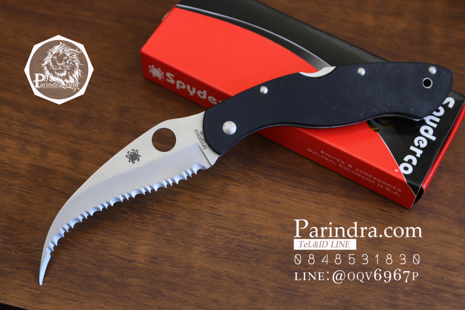 มีดพับ Spyderco รุ่น Civilian C12GS ด้าม G10 ใบมีดหยัก Serrated Blade (OEM) A++
