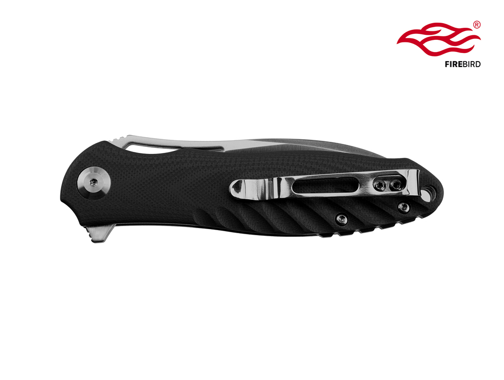 มีดพับ Ganzo กานโซ่ รุ่น FH71-BK / D2 Steel / ด้าม G10 สีดำสนิท ของแท้ 100%