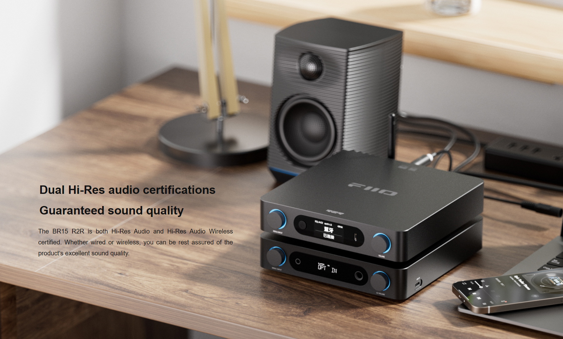 FiiO BR15 R2R เครื่องรับสัญญาณ Bluetooth 6.0 ชิป Qualcomm QCC5181 รุ่นเรือธงรองรับ Hi-Res ประกันศูนย์ไทย