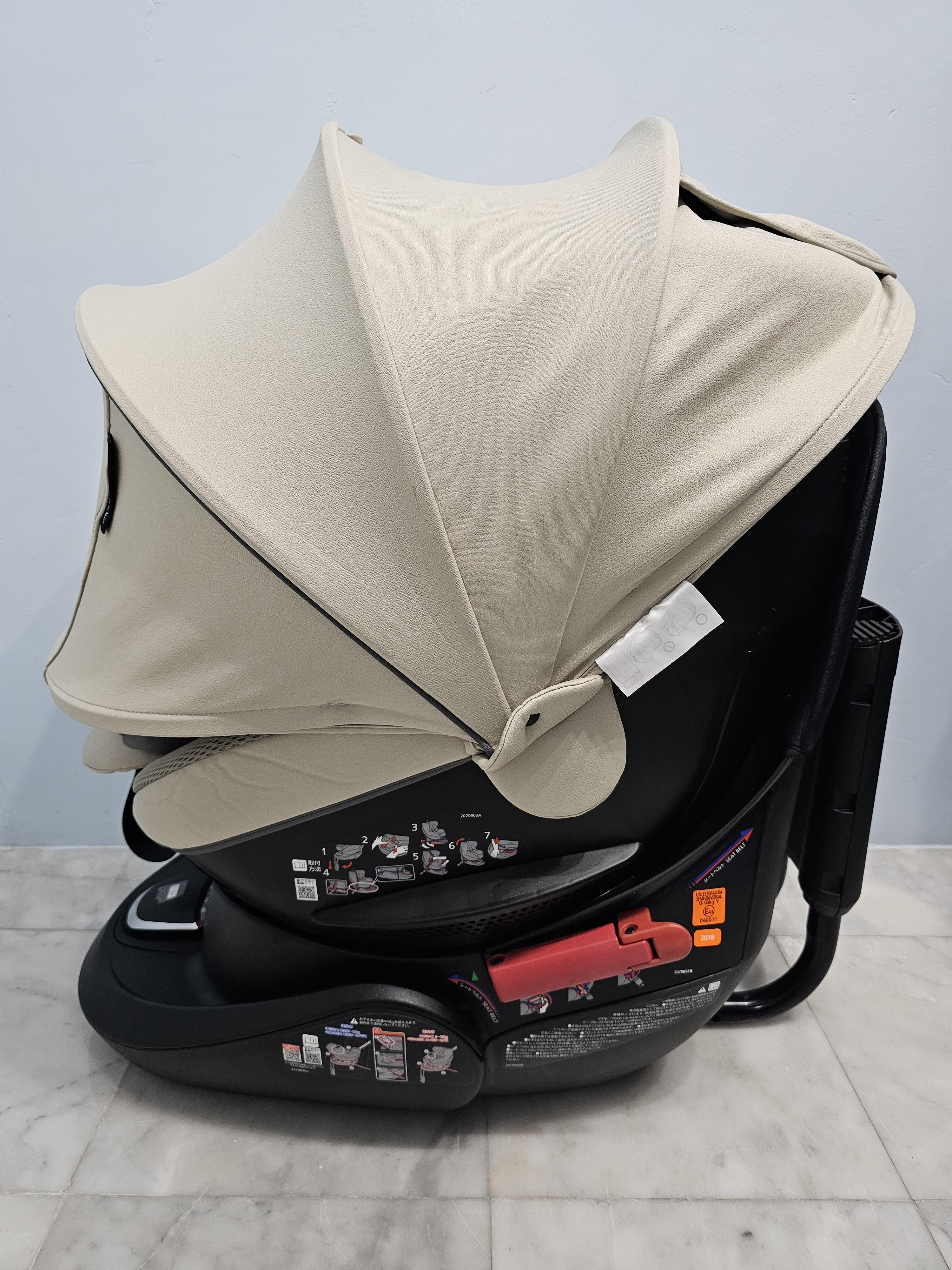 Ailebebe Kurutto 5S (belt) grance สีเบจ ติดตั้งด้วยระบบเบลท์