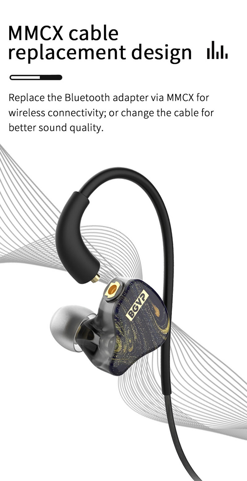 BGVP Butterfly Pro หูฟัง IEMs หูฟัง Hybrid 2 ไดรเวอร์ 1DD+1BA รองรับ Hi-Res ประกันศูนย์ไทย