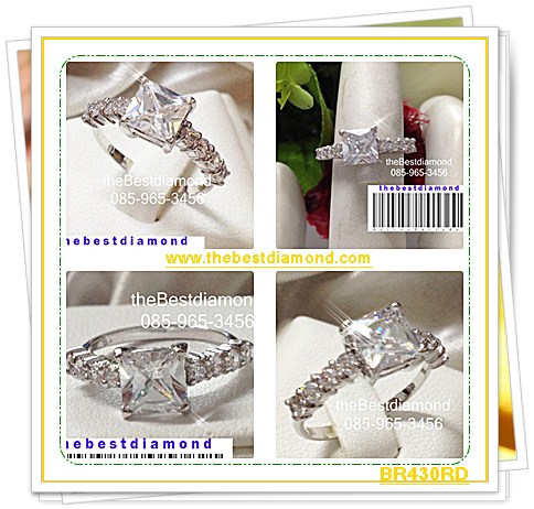 BR430RD++แหวนเพชรCZ รูปสี่เหลี่ยม มีบ่าข้างแบบทันสมัย ดูดี intrend มากๆๆ แบบออกมาจากร้านจิวเวลลี่เลย เพชรสวยวิ๊งๆ ใส่ติดนิ้วได้เลยค่ะ สวยสุดๆ