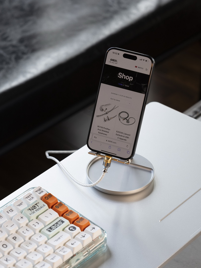 DD HS110 ขาตั้งเดสก์ท็อปไฮไฟ สำหรับ มือถือ เครื่องเล่นพกพา iPad หรืออุปกรณ์ถอดรหัส