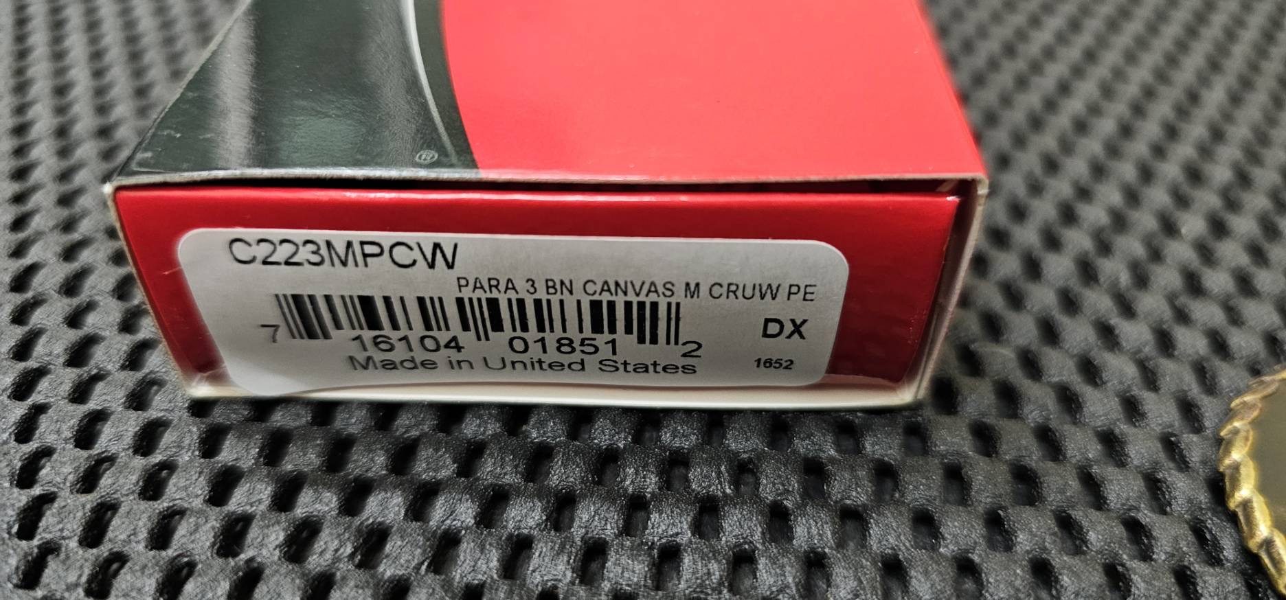 Spyderco Para 3 Knife Brown Canvas Micarta (3" Satin CPM CRU-WEAR)