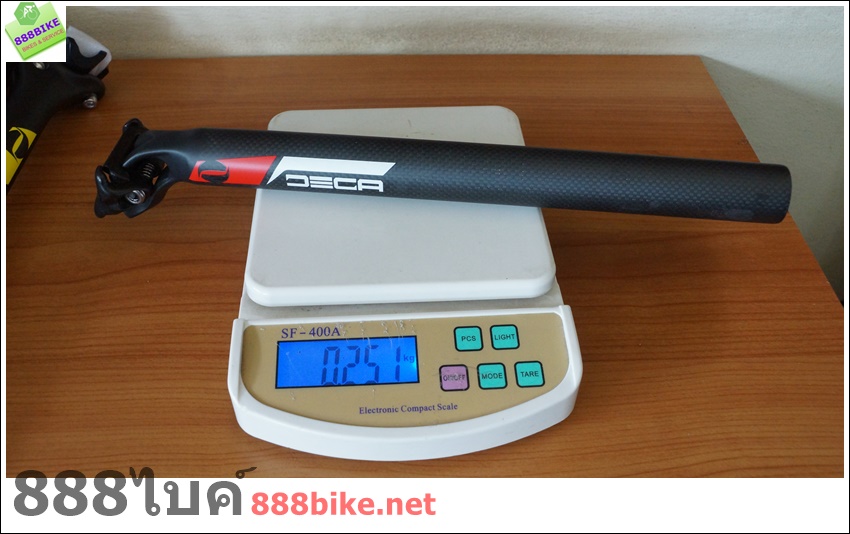 หลักอานคาร์บอน DECAF 31.6 (เคลือบผิวคาร์บอน ยาว 350 มม)