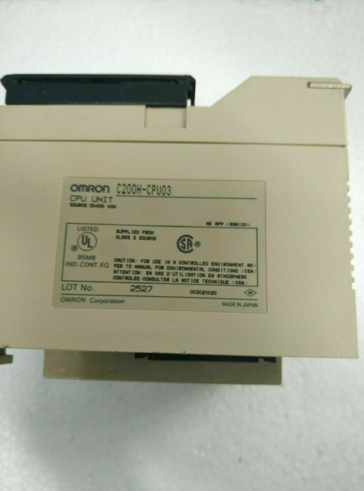 C200H-CPU03 PLC " OMRON "