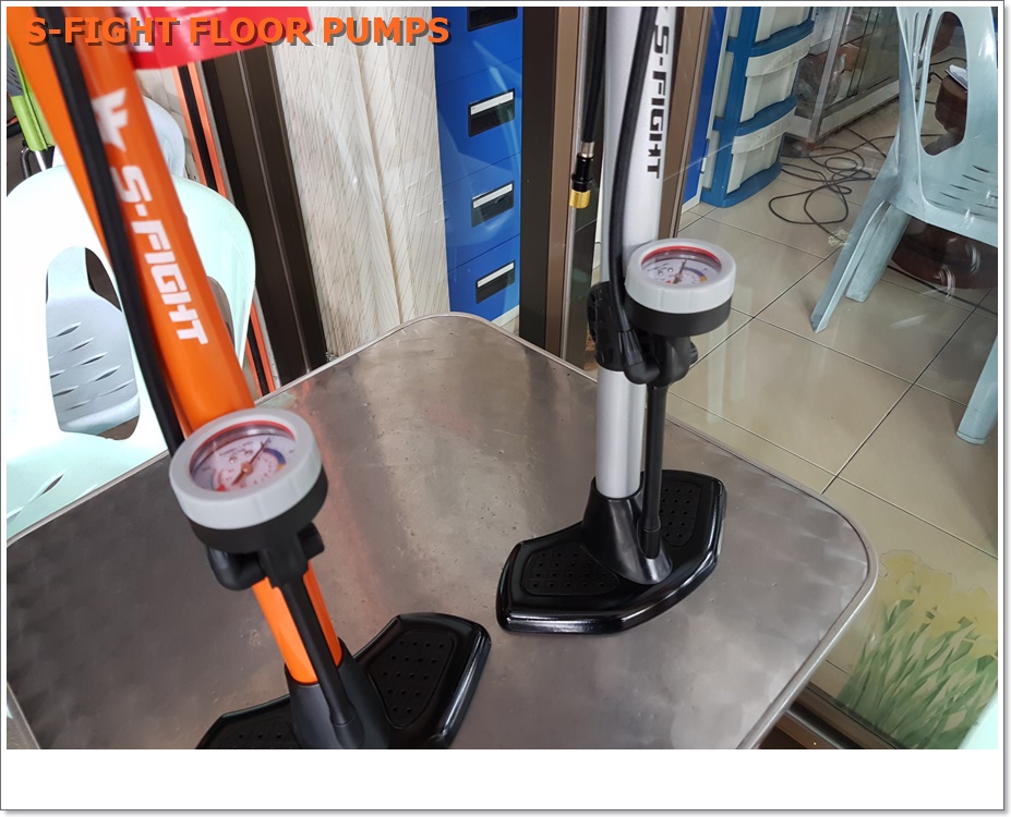 สูบจักรยานแบบตั้งพื้น S-FIGHT ,S463 ALLOY FLOOR PUMP (สูบตั้งพื้น สูบยางและสูบโช๊ค)(โปรดระบุสีตรงหมายเหตุ)
