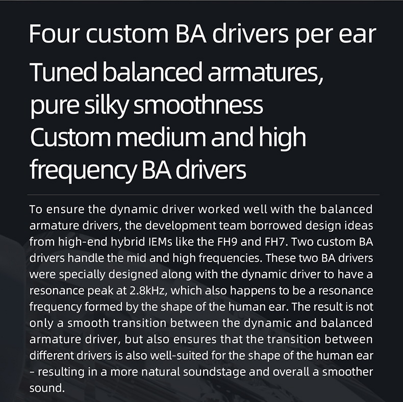 FiiO Jade Audio JH5 หูฟัง IEMs Hybrid 5 ไดรเวอร์ 1DA+4BA รองรับ Hi-Res ประกันศูนย์ไทย