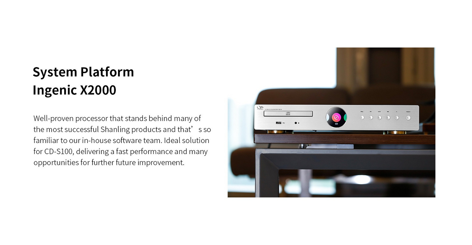 <สั่งจองล่วงหน้า> Shanling CD-S100 IV เครื่องเล่น CD รุ่นแรกระบบ DAC ROHM BD34352 ใหม่ รองรับ Dual Hi-Res ประกันศูนย์ไทย