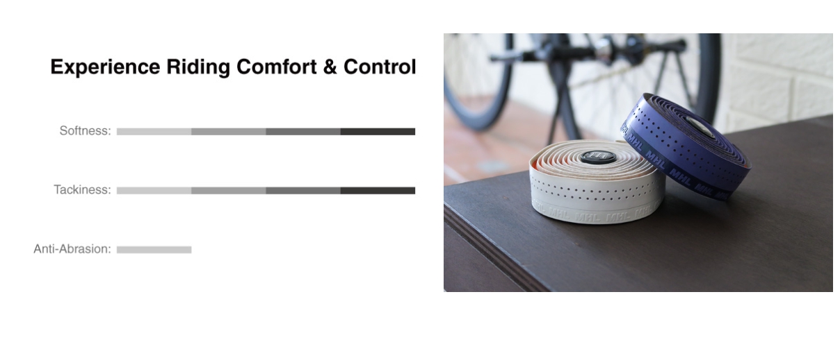 ผ้าพันแฮนด์เสือหมอบ MHL รุ่น RG-08 RACING BIKE TAPE หนา 3mm (Made in Taiwan)