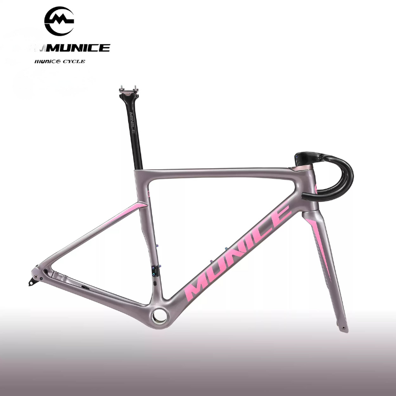 Munice R2 Ultra-Light Carbon Road Frame – Toray T800 + M46, Disc Brake Compatible, 970g, 9 Colors | 5-Year Warranty