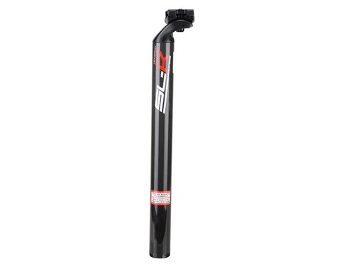 FSA SL-K SBS SB20 CARBON SEATPOST หลักอานหมอบ, ขนาด 31.6MM, ยาว 350MM, สีแดง, สีเทา