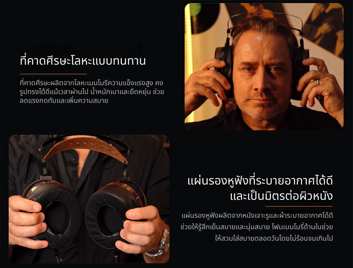 Fosi Audio i5 หูฟังไดรเวอร์ Planar ขนาด 97 มม. ดีไซน์แบบเปิดหลัง ประกันศูนย์ไทย