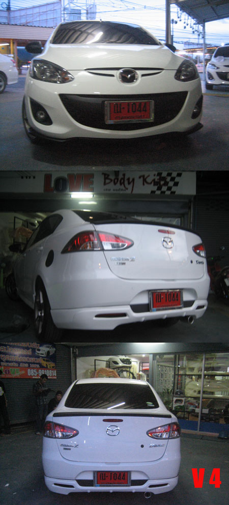 ชุดแต่ง MAZDA 2 SEDAN V.4 : 2011-2014 / 4 ประตู