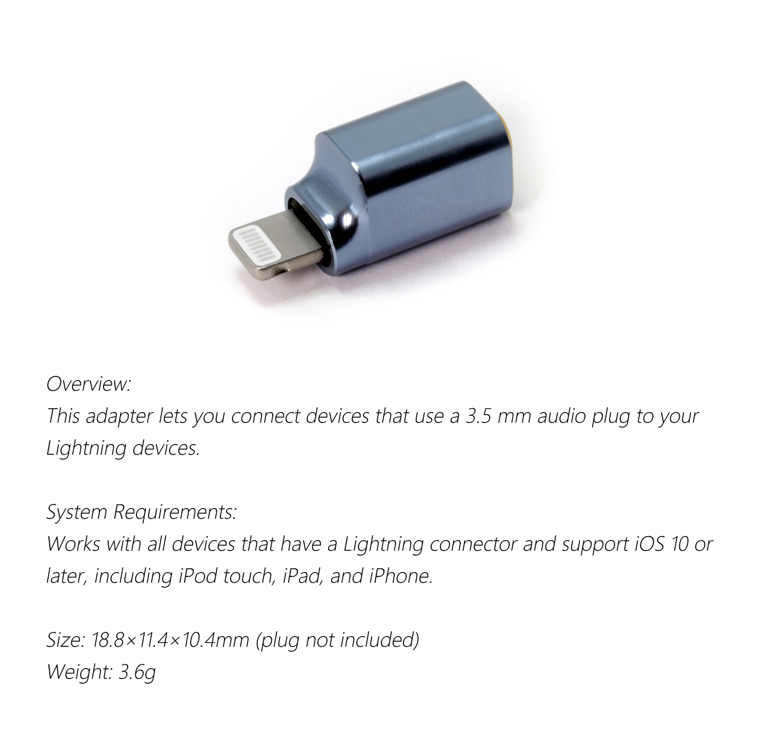 ขาย DD TC35i 2021 แจ็คแปลง Lightning ให้รองรับหูฟัง 3.5mm