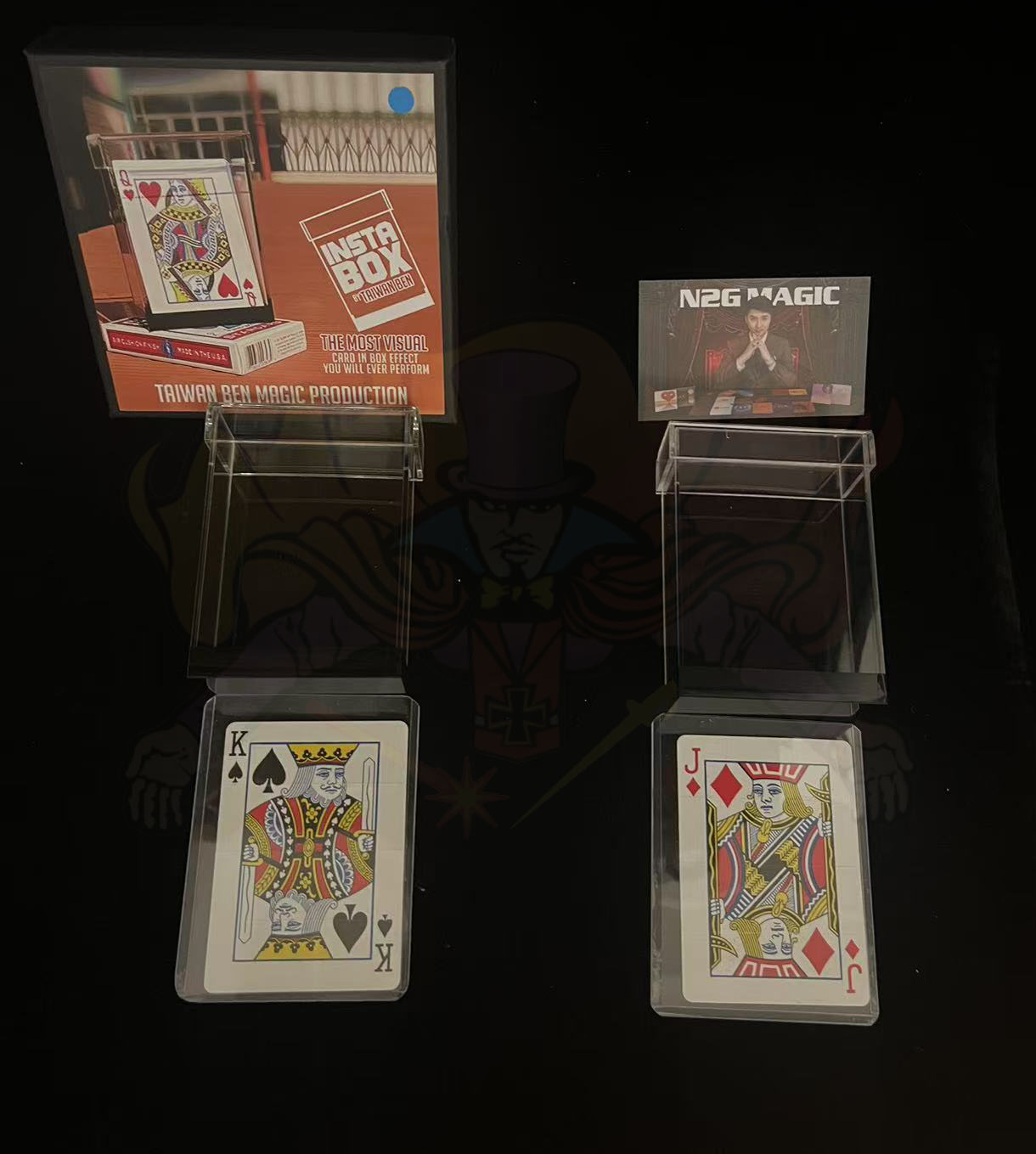 อุปกรณ์มายากล เสกไพ่จากกล่องใส (Insta box) รุ่นใต้หวัน