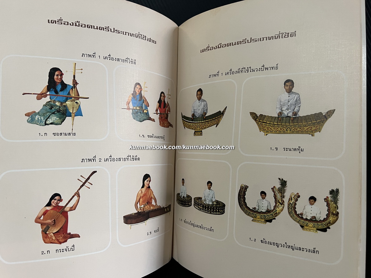 ดนตรีไทย โดย อุทิศ นาคสวัสดิ์ *มีภาพประกอบสวยงาม / อนุสรณ์ หม่อมราชวงศ์ สอางค์ เทวกุล ต.จ.