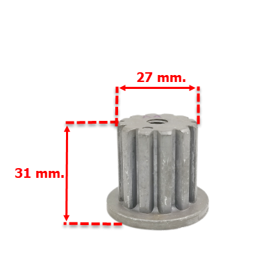 #CI02 บูชใบพัดเครื่องซักผ้า Panasonic - พานา(ใหญ่) ฟันนอก12ซี่ ฟันใน11ซี่