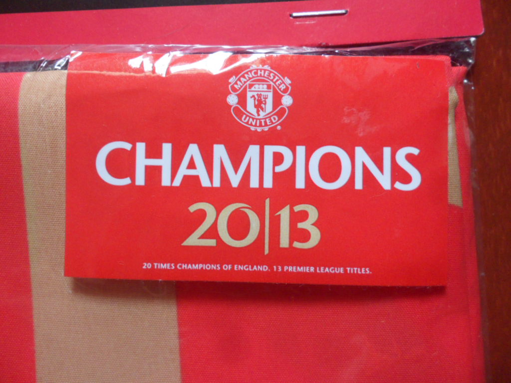 ธง ฟุตบอล สโมสรแมนเชสเตอร์ ยูไนเต็ด - 20 TITLES EPL CHAMPIONS ใหม่ / MANCHESTER UNITED Football Club Flag - 20 TITLES EPL CHAMPIONS NEW